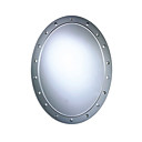 salle de bain miroir oblong avec décoration place