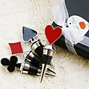 Casino Style Wine Bottle Stoppers Gift Set