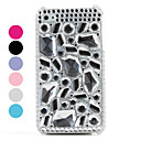 Trendy Protective PVC Case with Crystals Cover for iPhone 4, 4S