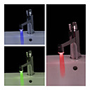 stilvolle Wasser angetrieben Bad LED Wasserhahn Licht (aus Kunststoff, verchromt)