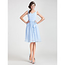 A-line Cowl Knee-length Chiffon Bridesmaid Dress