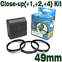 emolux 49mm (+1, +2, +4) kit close-up filter
