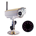 étanche à l'eau tout en métal caméra IP sans fil en extérieur, vision nocturne 24 LED IR