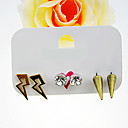 Hipster Accent Stud Earrings