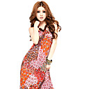 chiffon spaghettibandjes chiffon maxi jurk (meer kleuren)