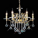 KISSIMMEE - Lustre Vela Cristal com 6 Lâmpadas