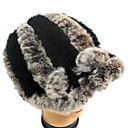 High Quality Handmade Gray And Black Rex Rabbit Fur Casual/Winter Hat