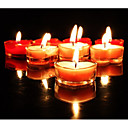 bougies chauffe-plats rouges de coeur (jeu de 20)