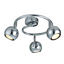 Semi Flush Mount with 3 Lights - Downward (Gu10 Bulb Base)