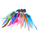 20 Pcs Mixed Color Clip in Feather Hair Extensions