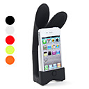 Protective Stand with Rabbit Ear Speaker for iPhone 4 and 4S (Assorted Colors)