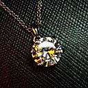 Imitation Diamond Stud Necklace (Chain style may vary)