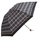 Classic Check-print Folding Umbrella