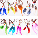 3 Pcs Headband Colorful Feather Hair Extensions - 10 Colors Available