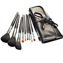 Professional Brush Set With Dark Lovely Pouch(10 Pcs)