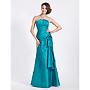 Trumpet/Mermaid Strapless Floor-length Taffeta Bridesmaid Dress