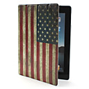 Estuche Envejecido Con la Bandera de los Estados Unidos de Cuerpo PU  para el iPad