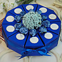 Baby's Breath And Rose Cake Favor Box (Set of 10)