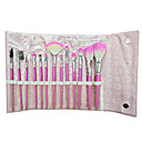 13PCS Pink High Quality Wool Brush Set