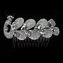 Alloy With Rhinestone And Pearl Butterfly Bridal Comb