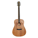 41" Dolphin Carve Canadian Mahogany Solid Top Acoustic Guitar with Gig Case