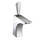 baño grifo del fregadero de acero inoxidable cepillado contemporáneo terminar