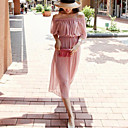 Sheath Chiffon Off-the-shoulder Maxi Dress (More Colors)