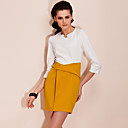 TS Two-tone Quarter Sleeve Dress