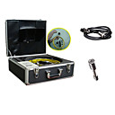 50m Cable Pipe and Wall Inspection System with Built-in DVR and White LEDs Camera