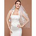Two-tier Elbow Veil With Pencil Edge