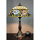 Tiffany Table Light with 2 Lights-Electroplate Finish