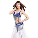 Performance Dancewear Ladies Polyester With Beading Belly Top And Belt