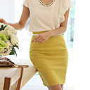 Elastic High Waist Pencil Skirt