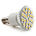E14 5050 SMD 24-LED bombilla de color blanco cálido 130-150lm luz (230v, 3-3.5W)