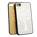 neue Silber Baum Schutzmaßnahmen zurück Fall mit LCD Folie für iPhone 4 4s