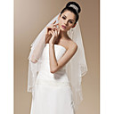 One-tier Tulle With Bead Fingertip Length Wedding Veil (More Colors)
