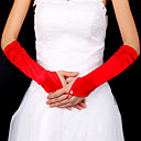 Satin Brautkleid fingerless Ellenbogen lange Handschuhe (weitere Farben erhältlich)