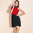 TS Wavy Floral Neck Wrapped Dress With Belt (More Colors)