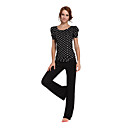 Dancewear Viscose With Mini Spots Yoga Outfit For Ladies More Colors