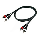 dt RCA-kabel dr11 med 2 * RCA (m) +2 * RCA (m) stik i 1,5 meter