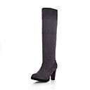 Suede Chunky Heel Closed Toe Knee High Boots Party / Evening Shoes (More Colors)