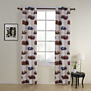 (Two Panels) Cars Print Kids Energy Saving Curtains