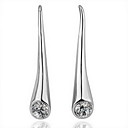 La mode en or 18 carats et boucles d'oreilles en strass spéciaux en alliage de chute