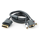 cable de video VGA para Xbox 360 (1,8 m negro)