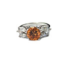 wunderschöne quadratische Form geschnitten Zirkonia Ring
