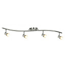 Comtemporary Flush Mount Spot Lights with 4 Lights Nickel Finished