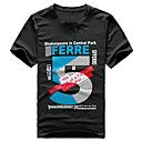 manga curta masculina impressão t-shirt