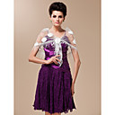 Tulle and Sequined With Flowers Wedding / Special Occasion Shawl (More Colors Available)