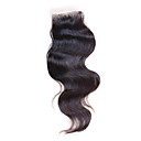 100% Indian Remy Hair 12 Inch Long Body Wave 3 Inch By 4.5 Inch Lace Closure 26 Colors Available
