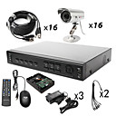 Anko - 16CH h. 264 CCTV DVR-Kit (1000g Festplatte + 16 Outdoor Wasserdicht Farbkameras)